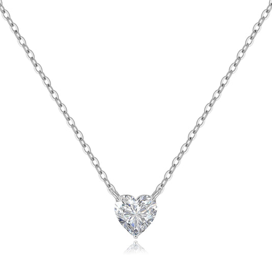 Collana Cuore Punto Luce in Argento Sterling 925