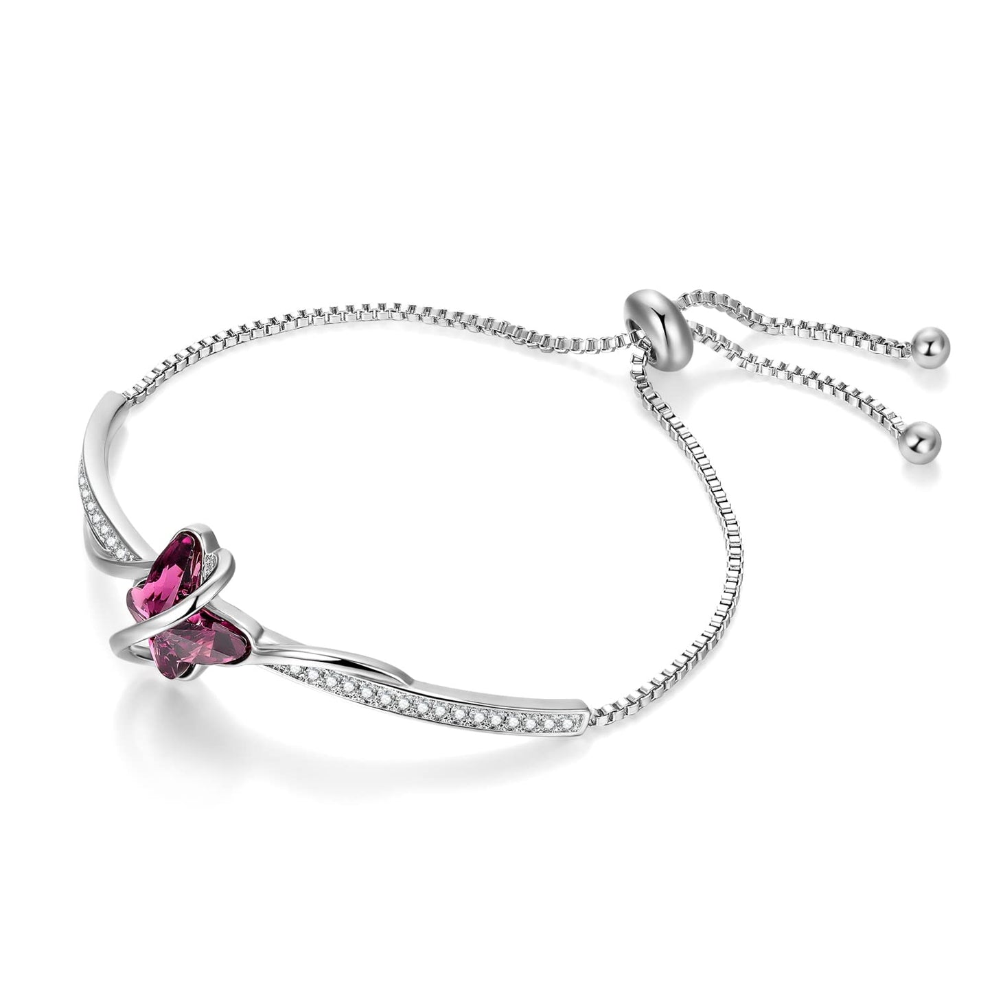 Bracciale Donna Farfalla – Cristallo Viola – Zirconi 5A