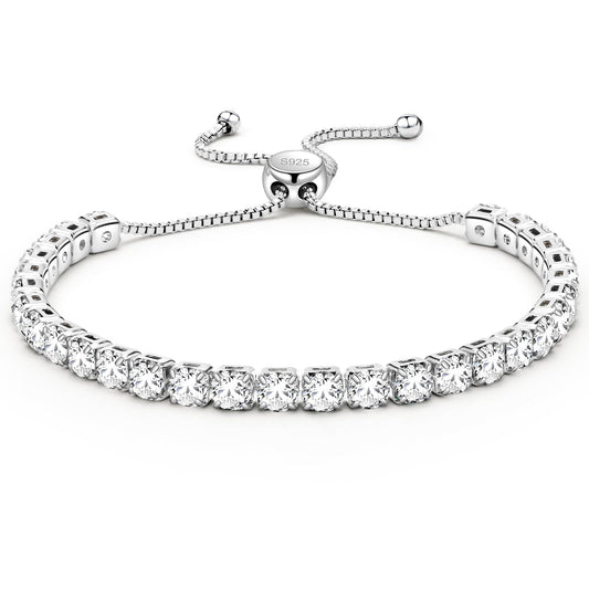 Bracciale Tennis Donna Argento 925 con Zirconi – Aprile
