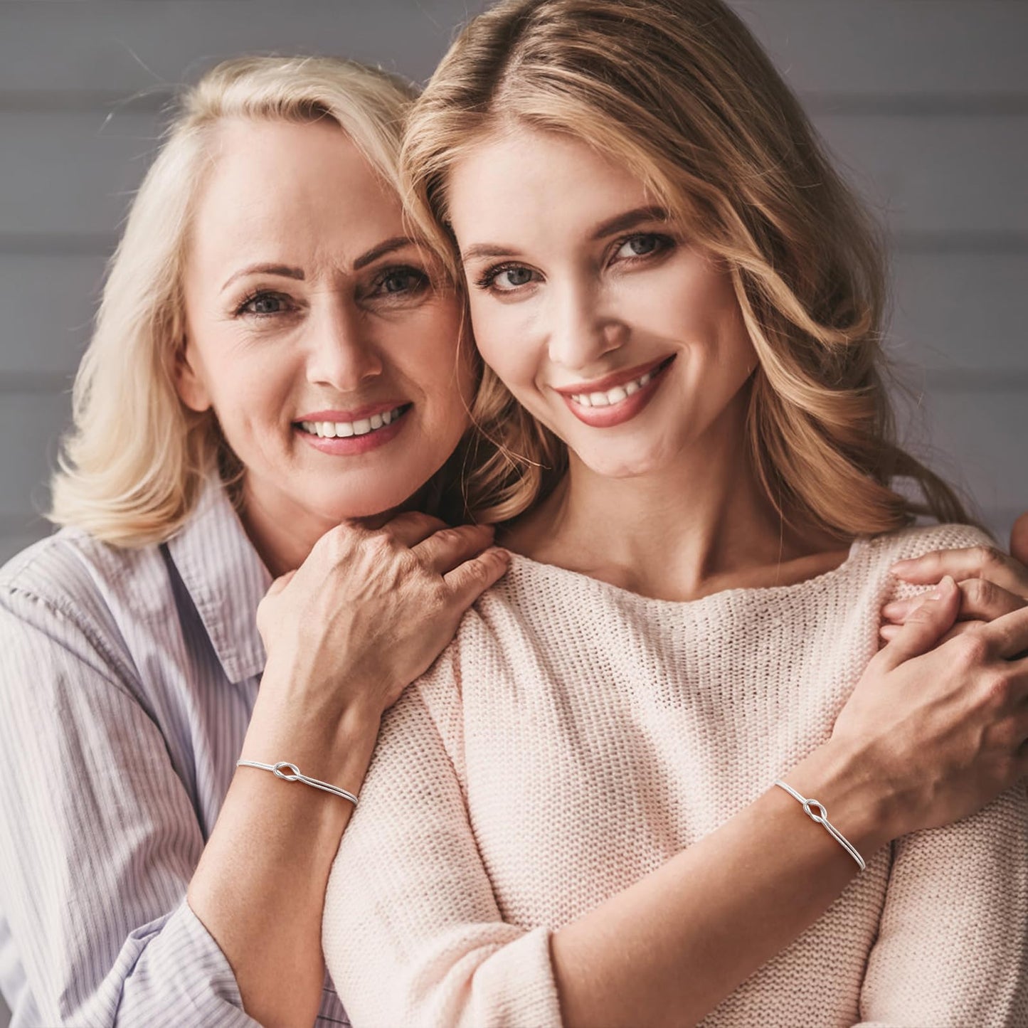 Bracciali Coppia Nodo Infinito in Argento 925 – Set Amicizia e Amore